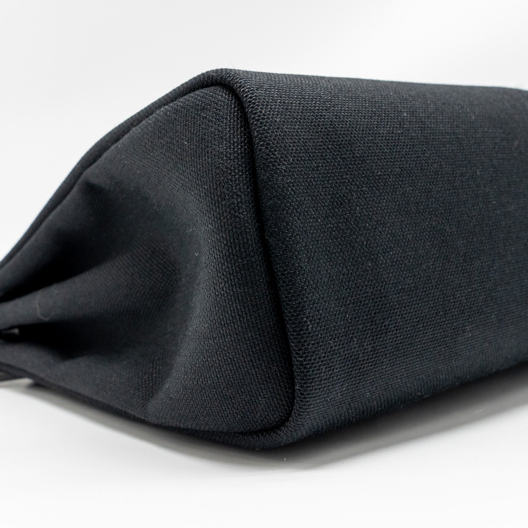 HERMES HERBAG 31 ZIP BAG CANVAS/HUNTER LEATHER BLACK GHW