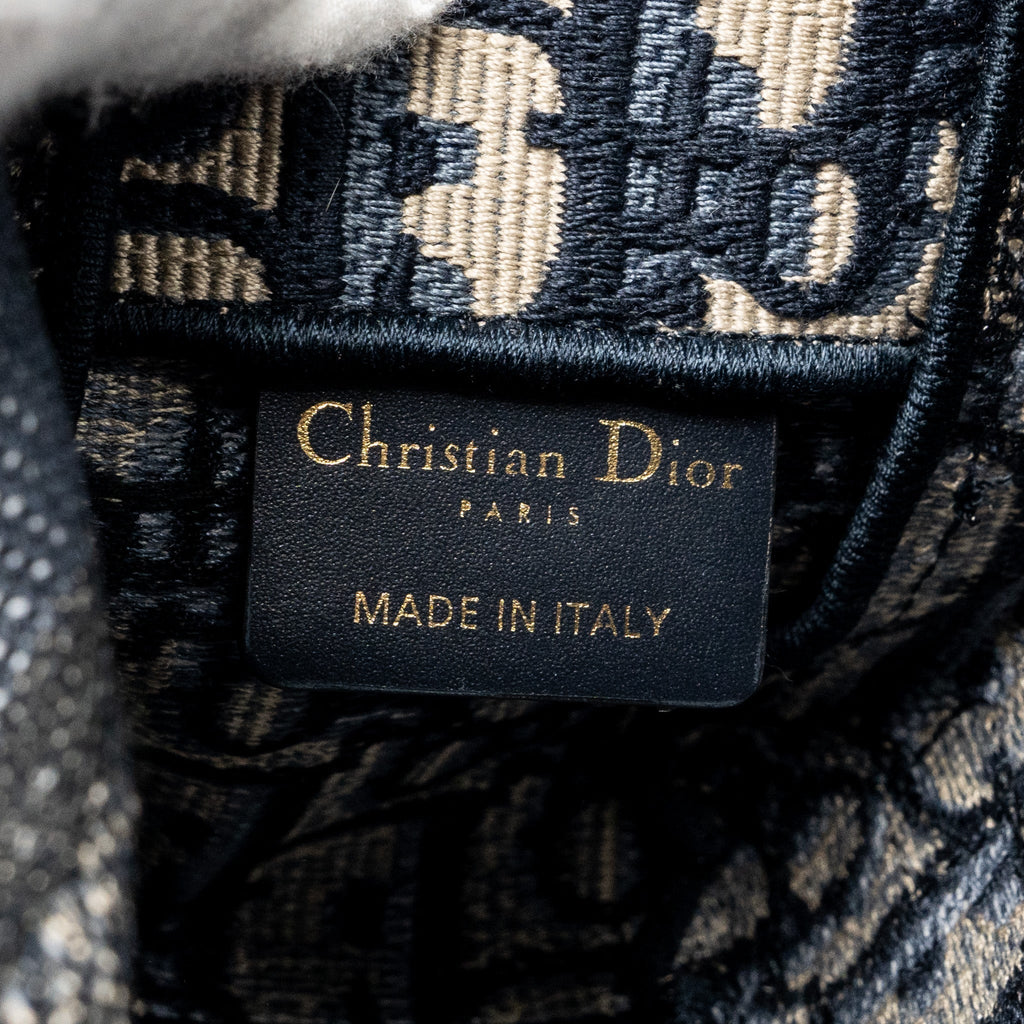 DIOR SMALL DIORCAMP BAG DIOR OBLIQUE EMBROIDERY CANVAS BLUE LGHW
