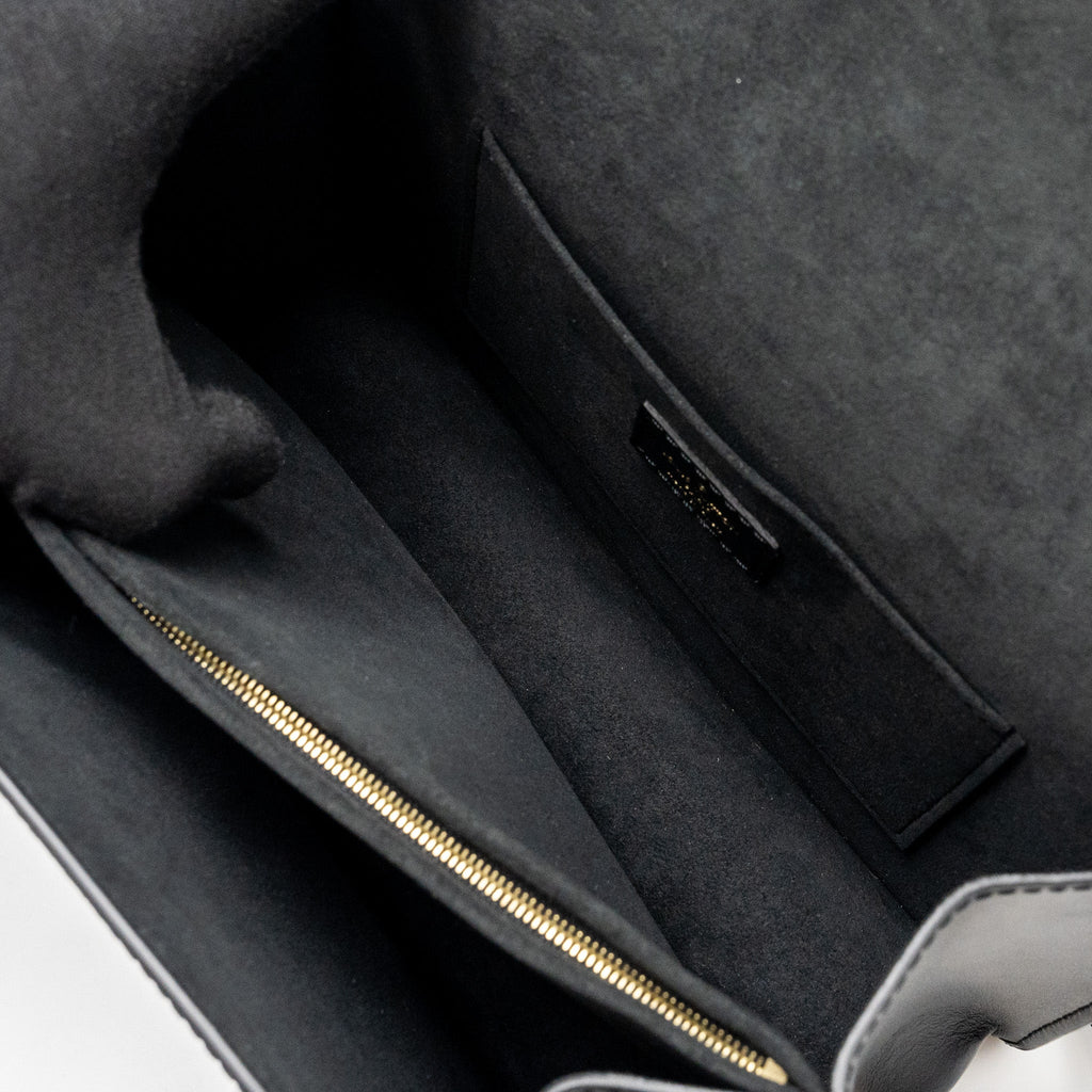 LOUIS VUITTON DAUPHINE MM EPI BLACK GHW