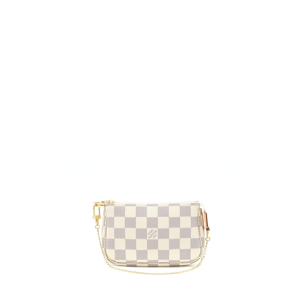 LOUIS VUITTON MINI POCHETTE ACCESSORIES DAMIER AZUR CANVAS