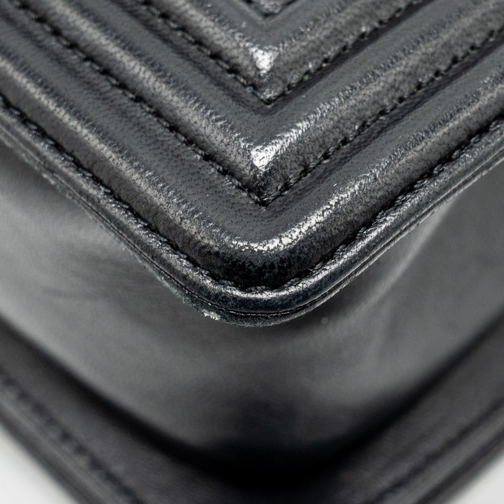 CHANEL SMALL BOY BAG LAMBSKIN BLACK GHW