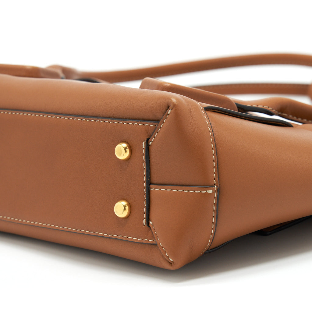 BOTTEGA VENETA ARCO BAG CALFSKIN WOOD