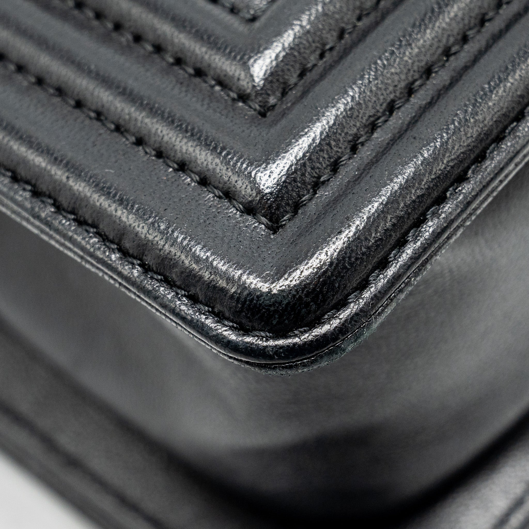 CHANEL SMALL BOY BAG LAMBSKIN BLACK GHW