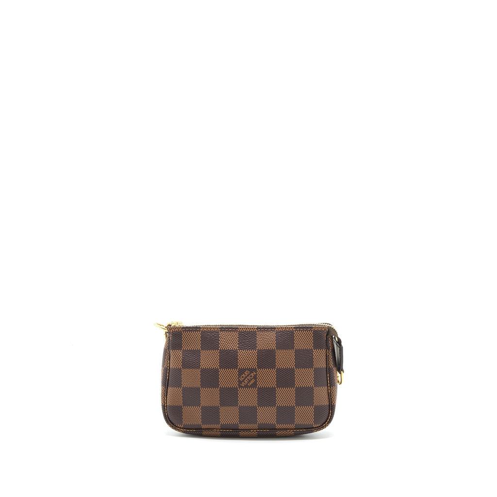 LOUIS VUITTON MINI POCHETTE ACCESSORIES DAMIER EBENE CANVAS
