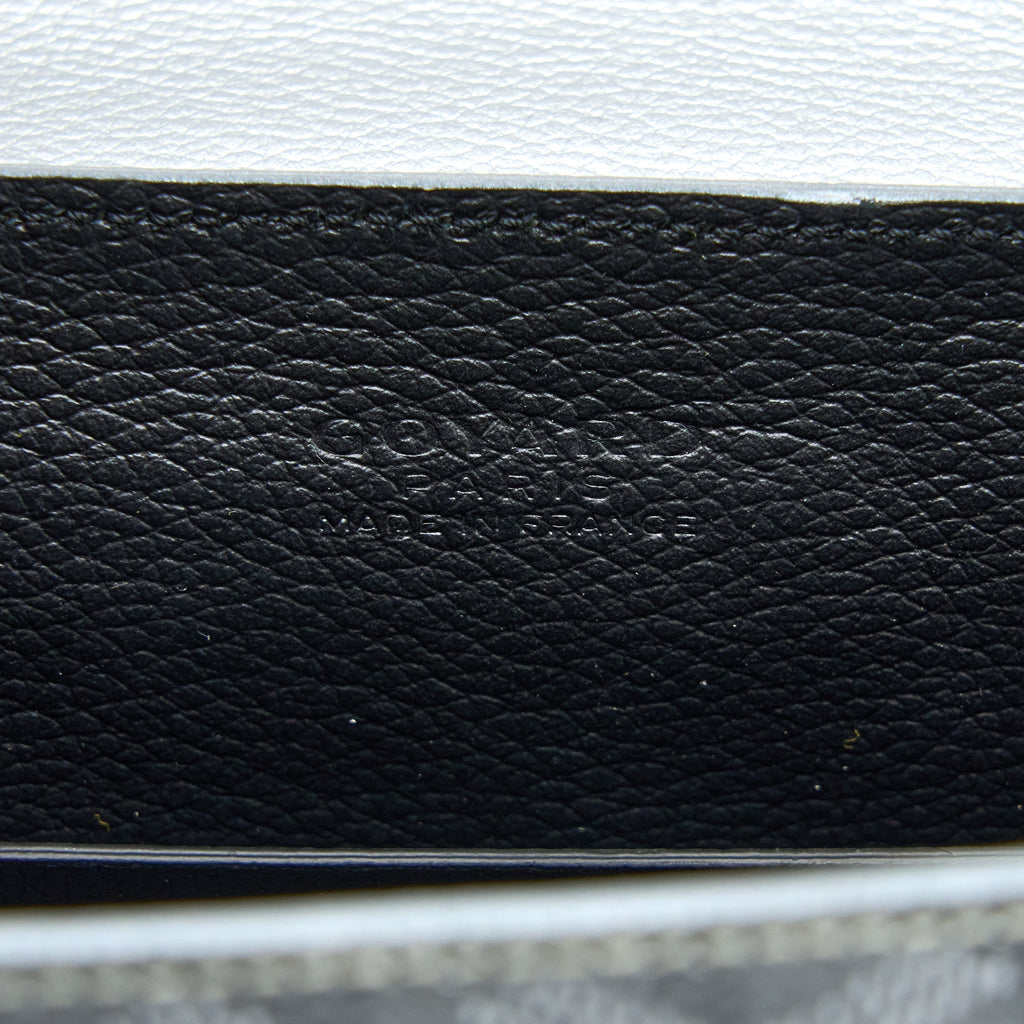 GOYARD SAIGON SOUPLE MINI LIMITED EDITION CANVAS/CALFSKIN SILVER SHW