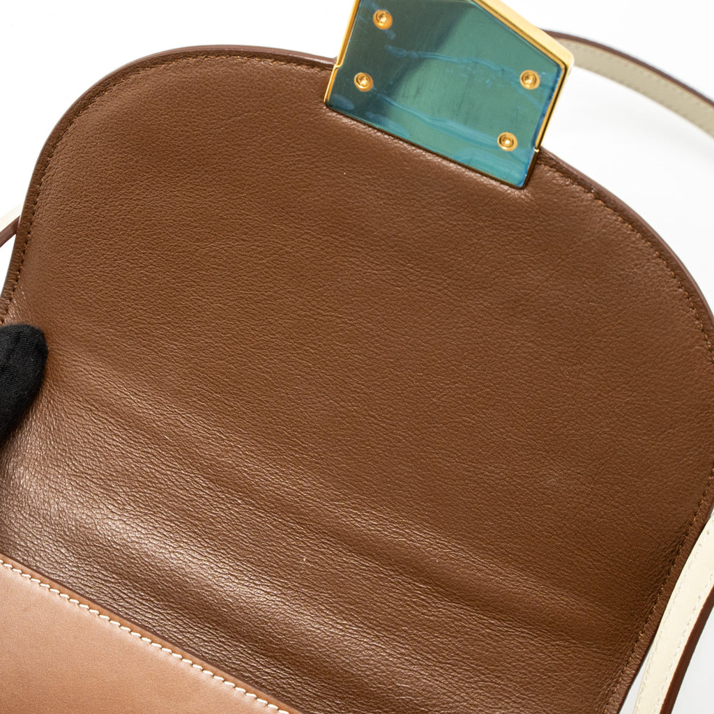 CELINE SMALL TROTTEUR BAG CALFSKIN BROWN/MULTICOLOUR GHW