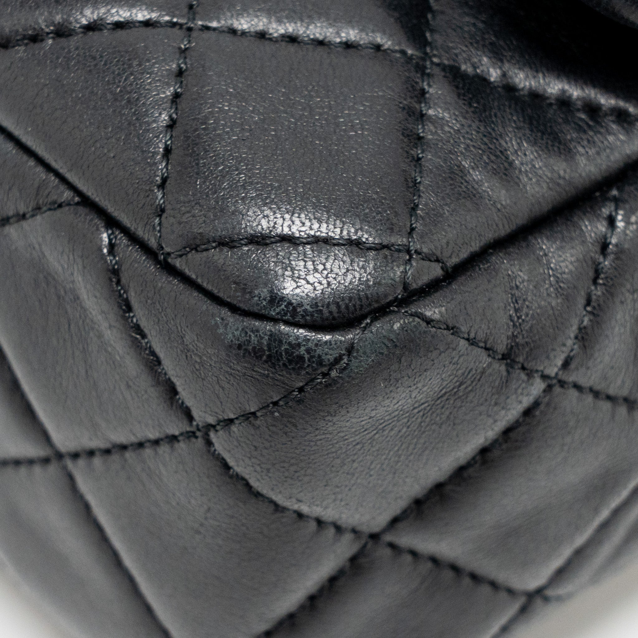 CHANEL PEARL CRUSH MINI RECTANGULAR FLAP BAG LAMBSKIN BLACK GHW