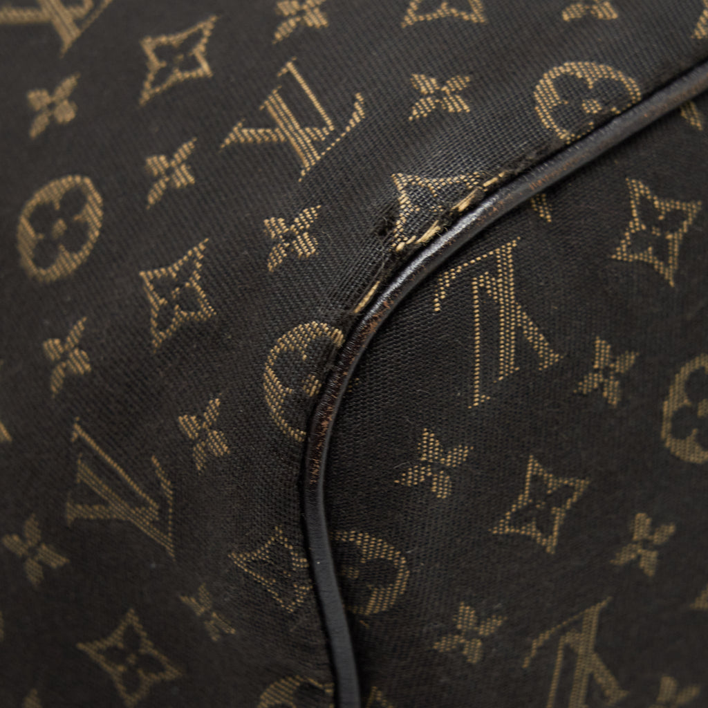 LOUIS VUITTON NEVERFULL MM MONOGRAM FABRIC DARK BROWN GHW