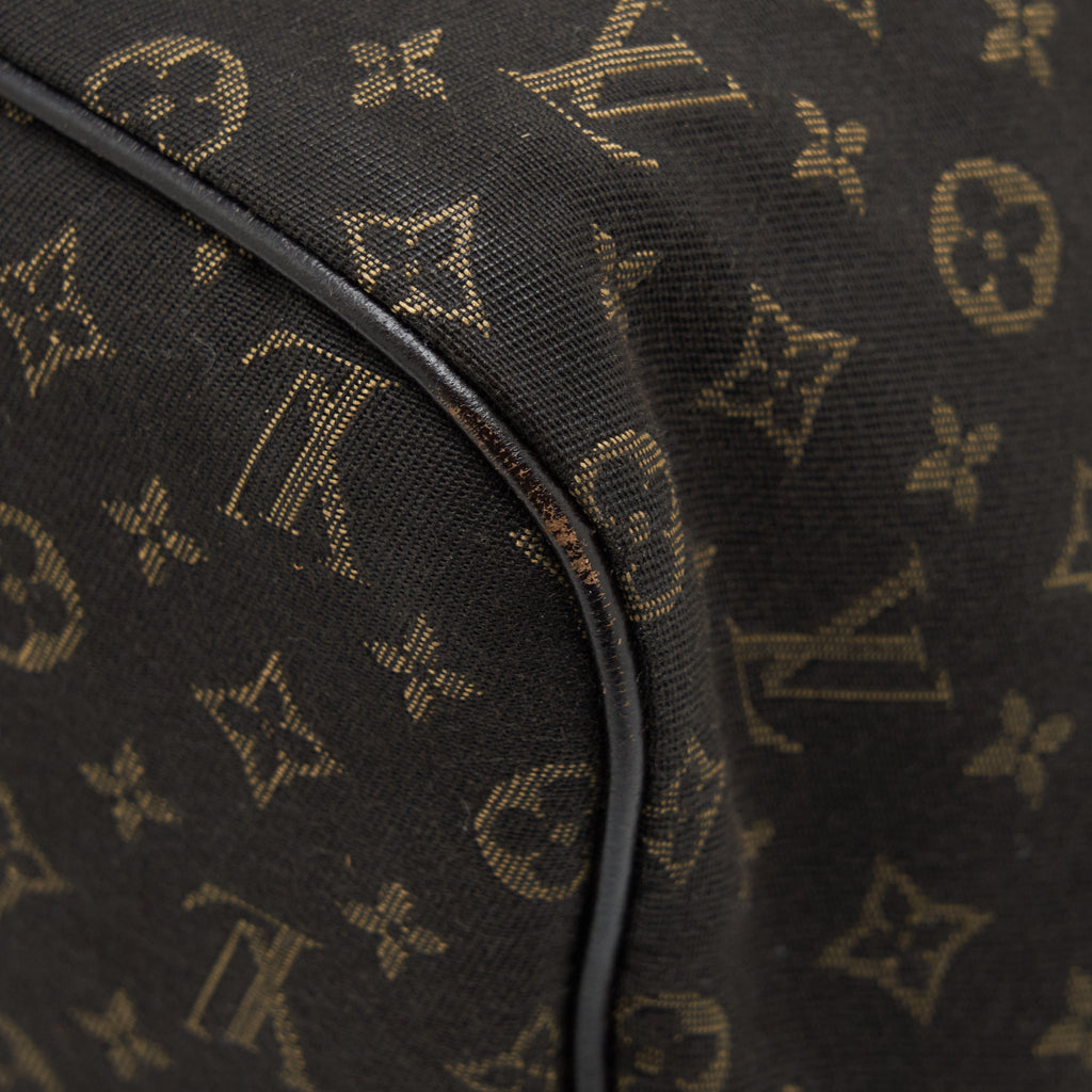 LOUIS VUITTON NEVERFULL MM MONOGRAM FABRIC DARK BROWN GHW