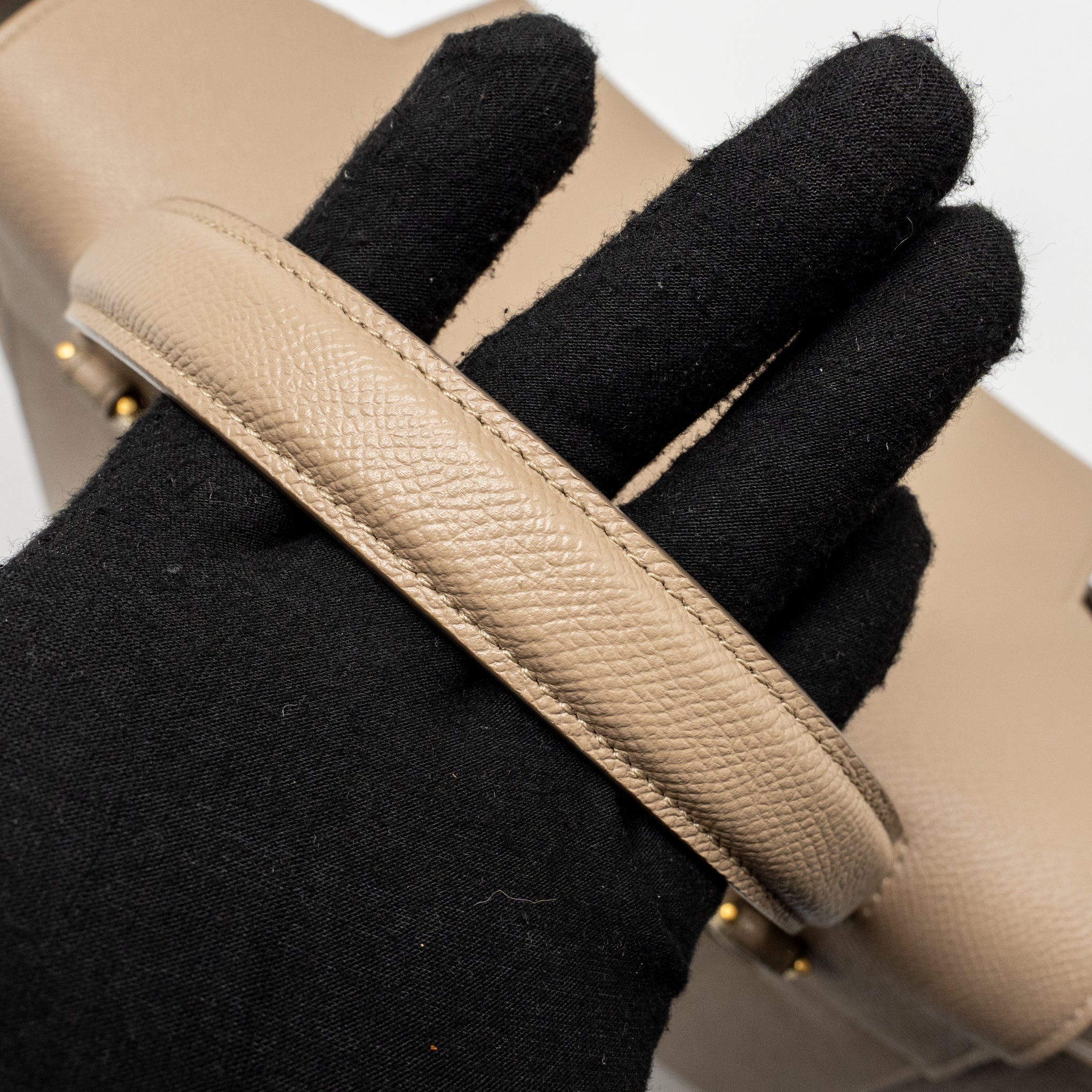CELINE MINI BELT BAG CALFSKIN LIGHT TAUPE GHW