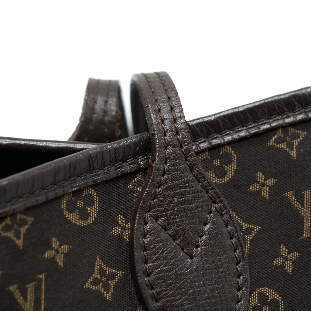 LOUIS VUITTON NEVERFULL MM MONOGRAM FABRIC DARK BROWN GHW