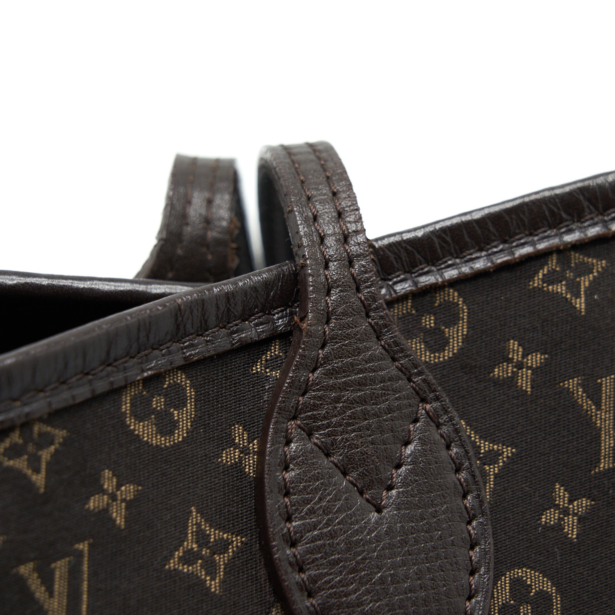 LOUIS VUITTON NEVERFULL MM MONOGRAM FABRIC DARK BROWN GHW