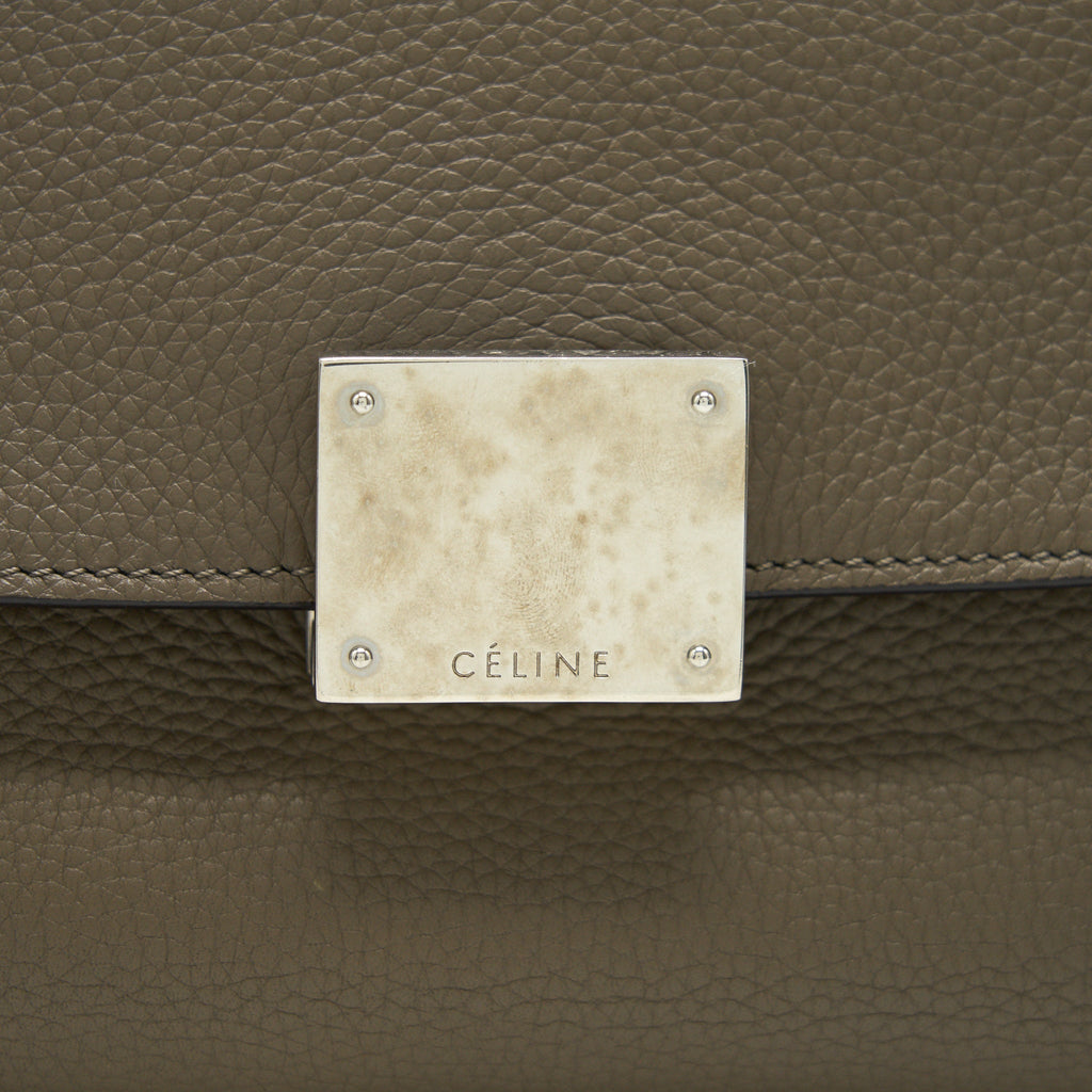 CELINE SMALL TRAPEZE BAG LIGHT GREY SHW