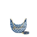 LOUIS VUITTON HALF-MOON LOOP BAGUETTE HANDBAG DENIM BLUE GHW