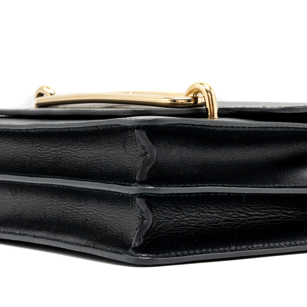 HERMES MINI ROULIS EVERGRAINE BLACK LGHW