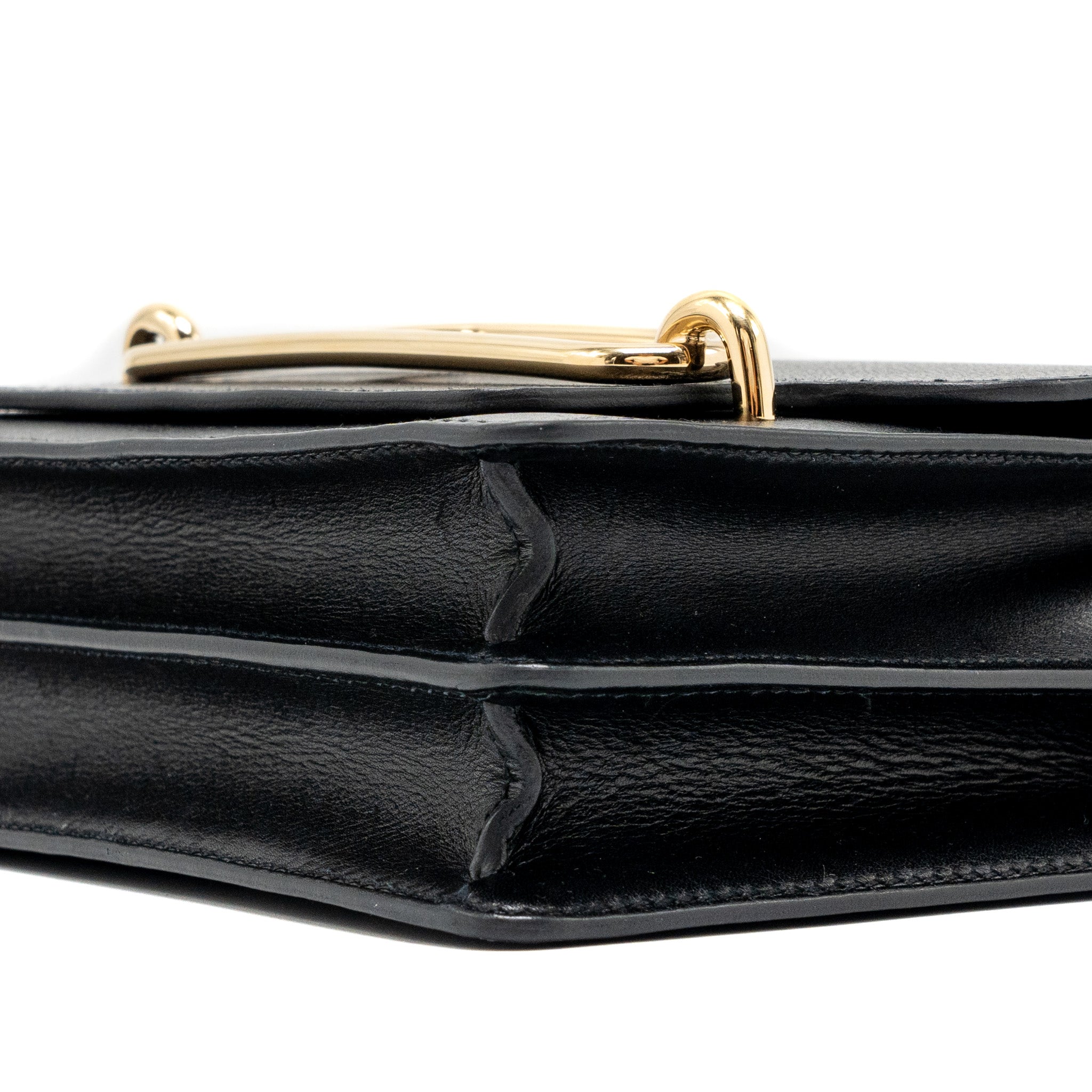 HERMES MINI ROULIS EVERGRAINE BLACK LGHW