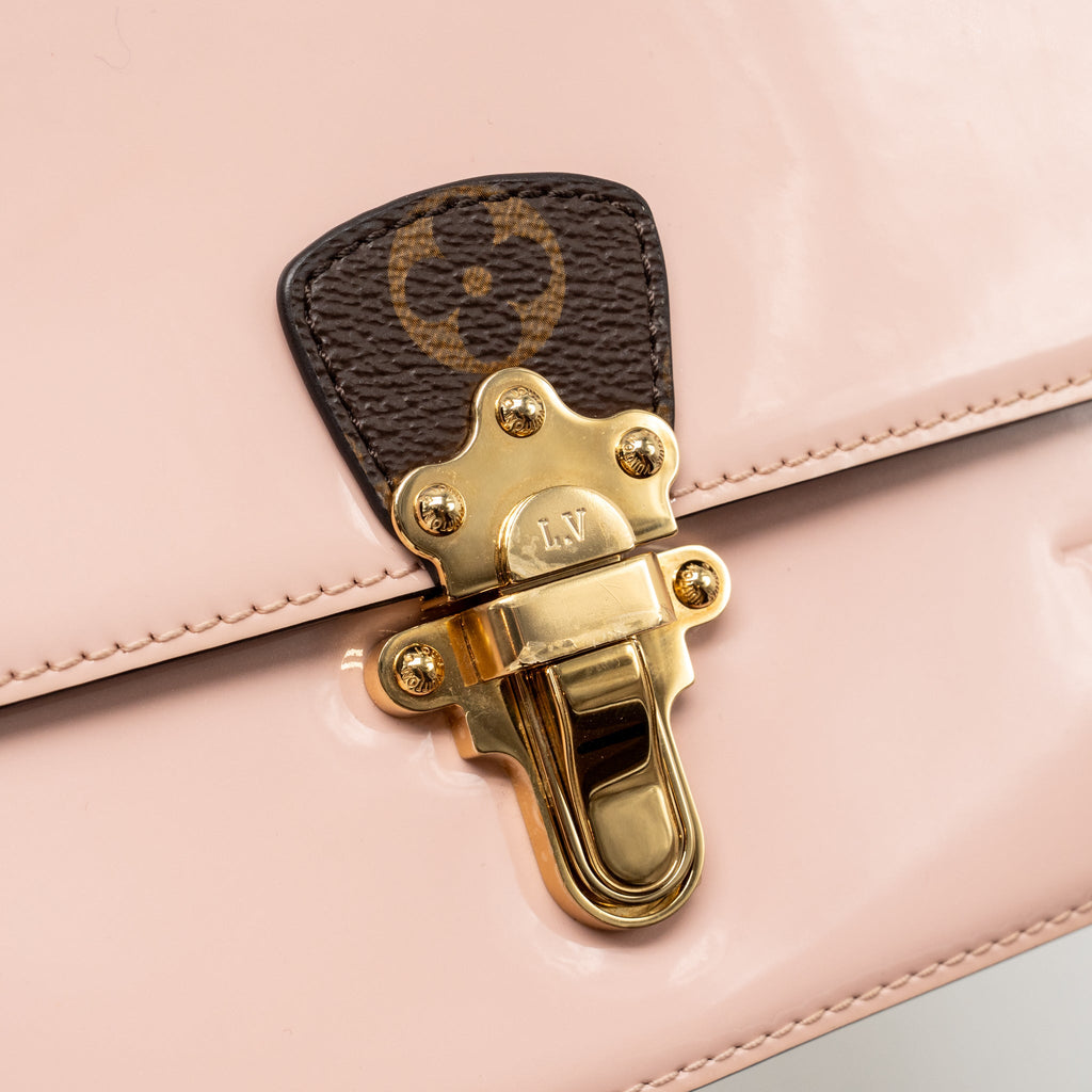 LOUIS VUITTON CHERRYWOOD BB SHOULDER BAG PATENT / MONOGRAM CANVAS LIGHT PINK GHW
