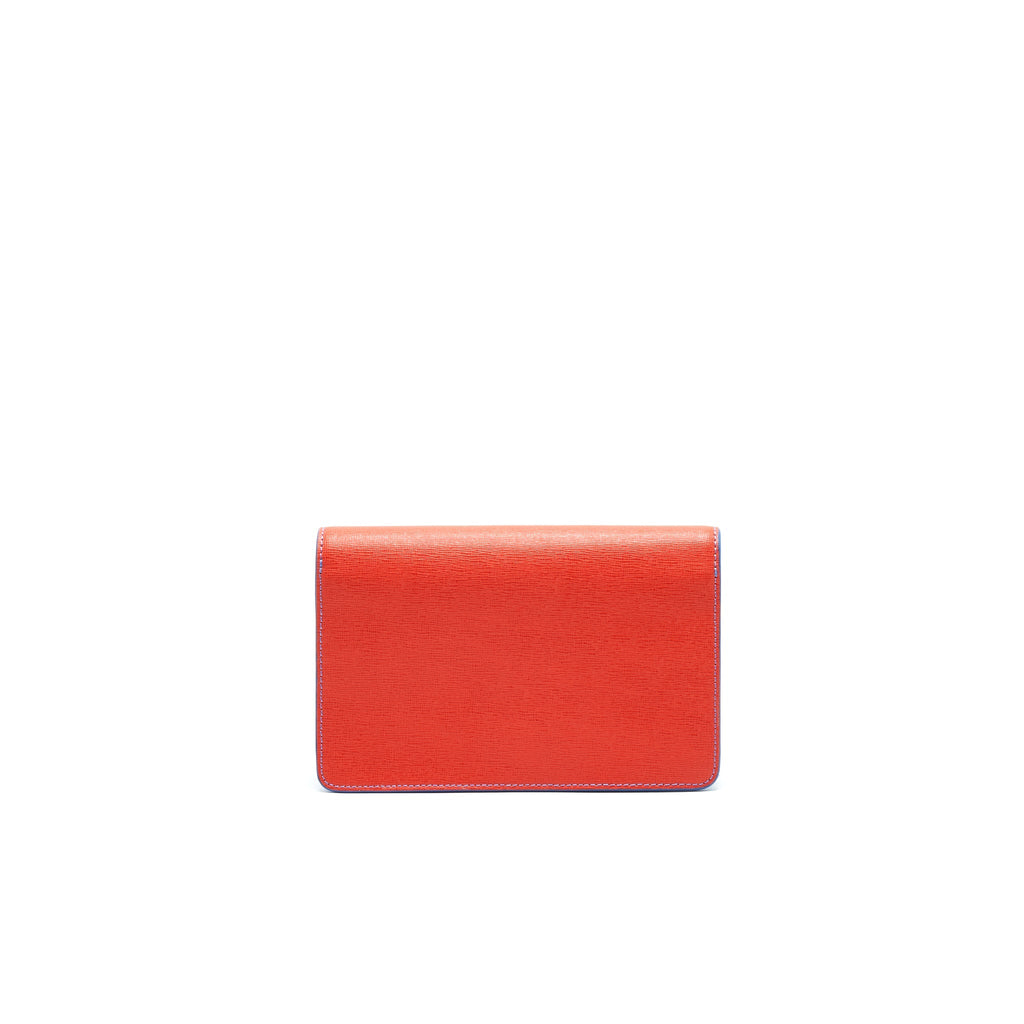 FENDI MONSTER WALLET ON CHAIN ORANGE/ BLUE