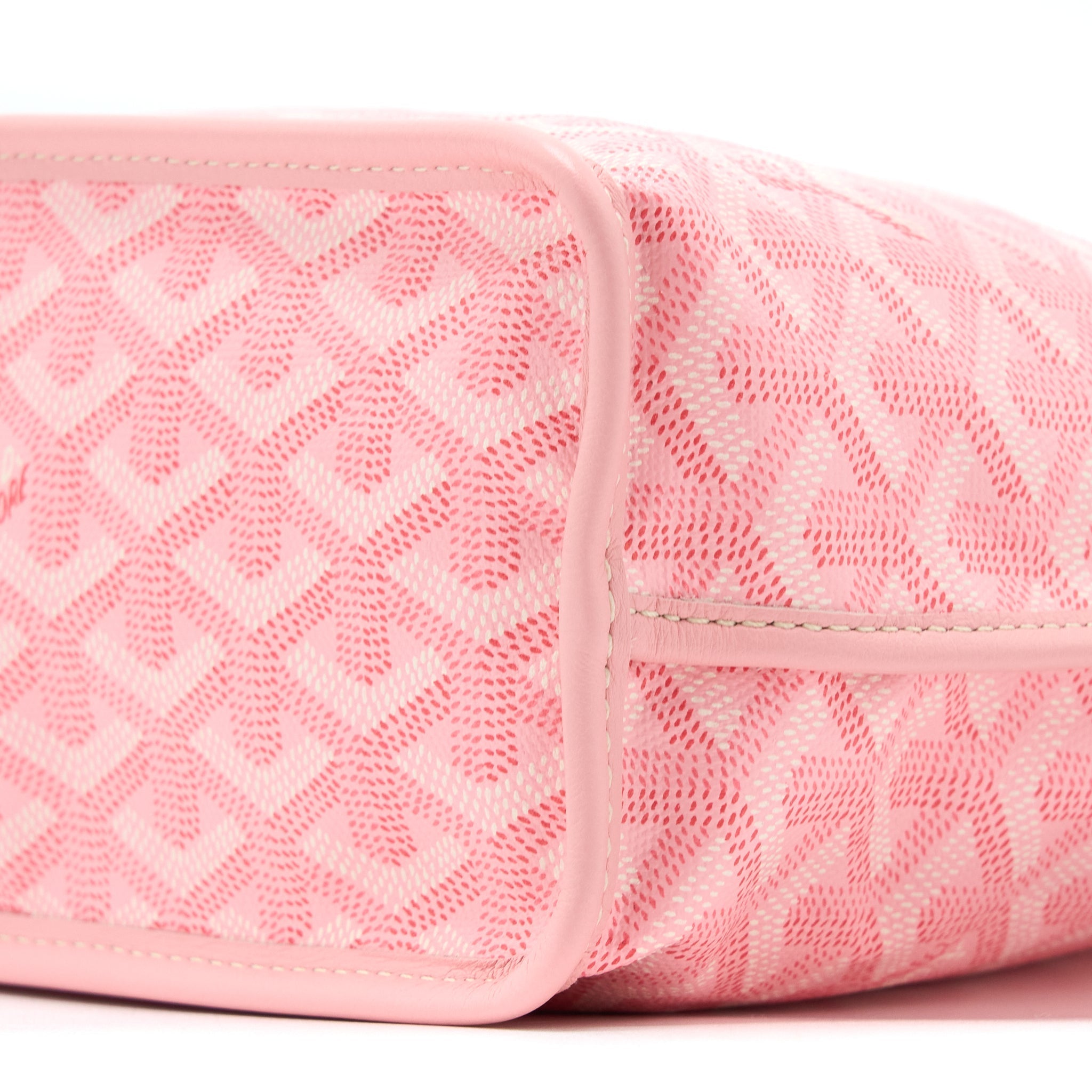 GOYARD LIMITED EDITION ANJOU MINI BAG CANVAS/CALFSKIN PINK SHW