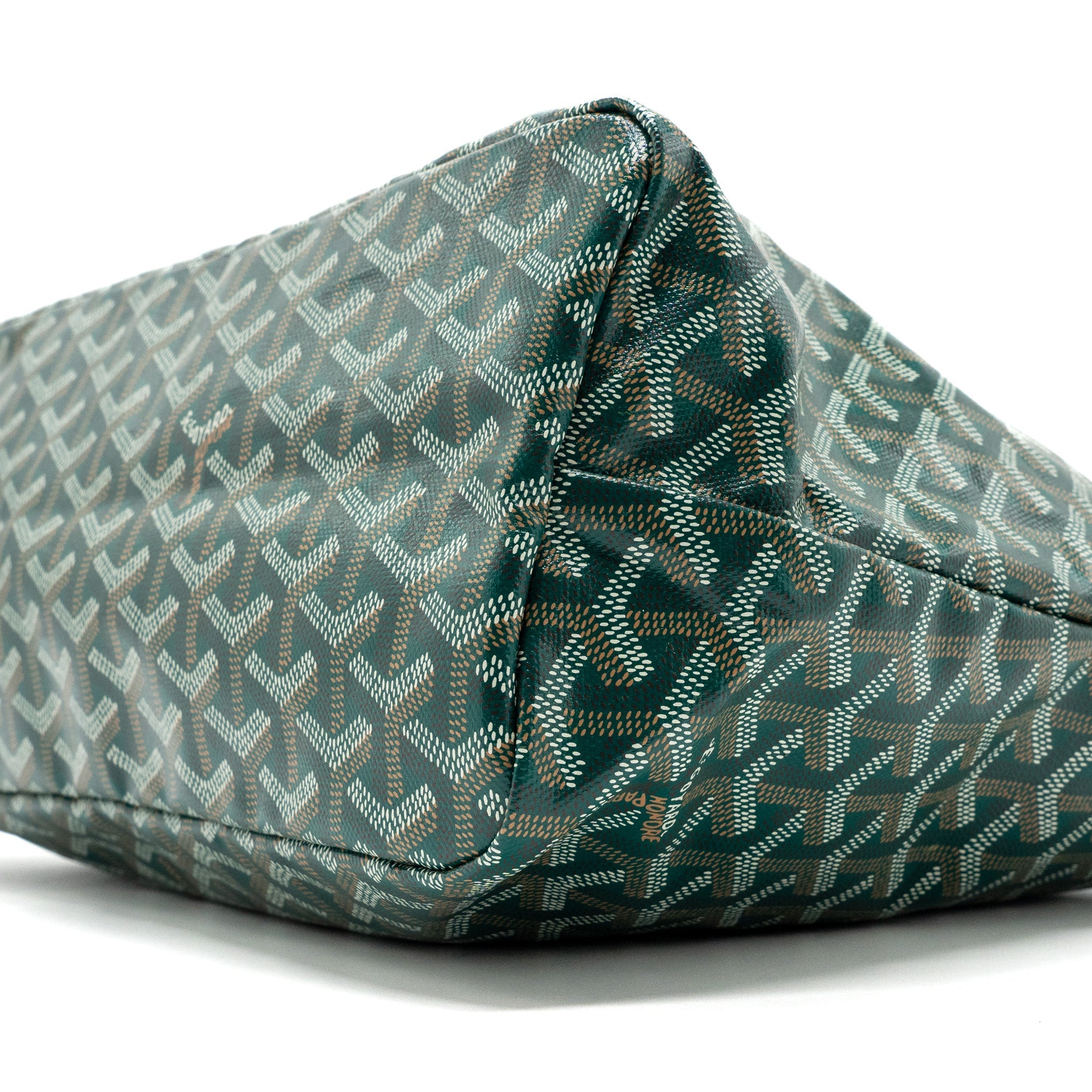 GOYARD BOHEME HOBO BAG CANVAS/ CALFSKIN GREEN SHW