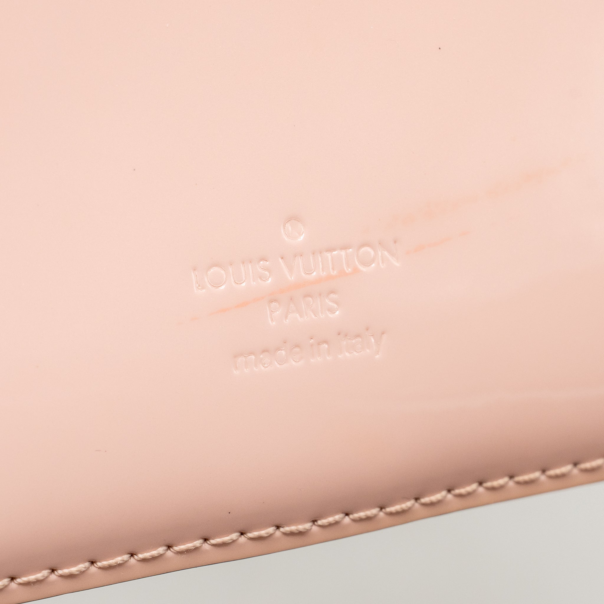 LOUIS VUITTON CHERRYWOOD BB SHOULDER BAG PATENT / MONOGRAM CANVAS LIGHT PINK GHW