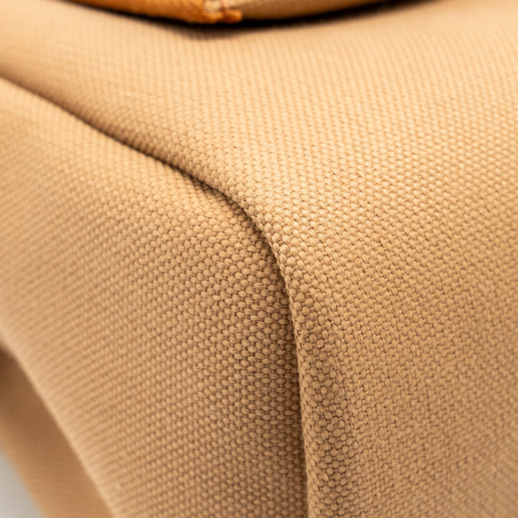 HERMES HERBAG 31 ZIP BAG CANVAS/VACHE HUNTER CHAI / FAUVE GHW