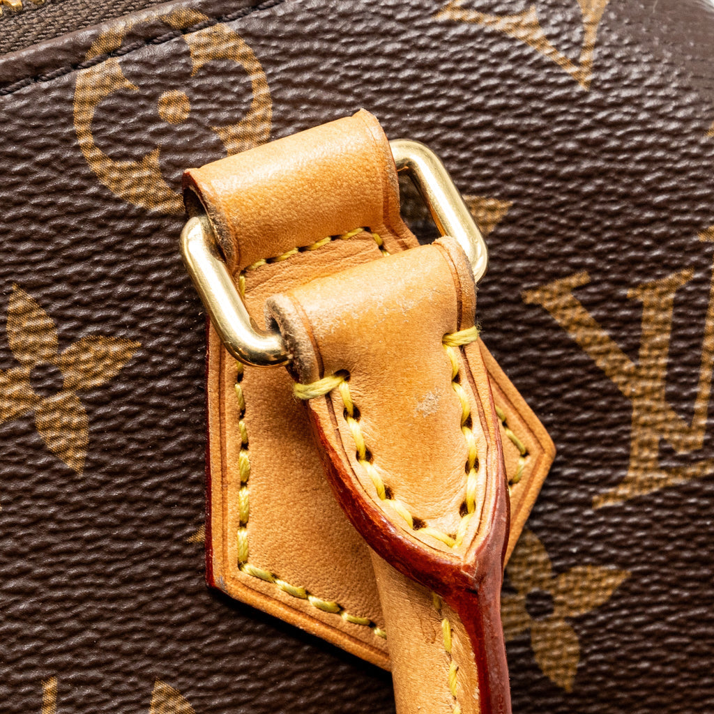 LOUIS VUITTON SPEEDY 20 BANDOULIERE  MONOGRAM CANVAS BLACK STRAP GHW