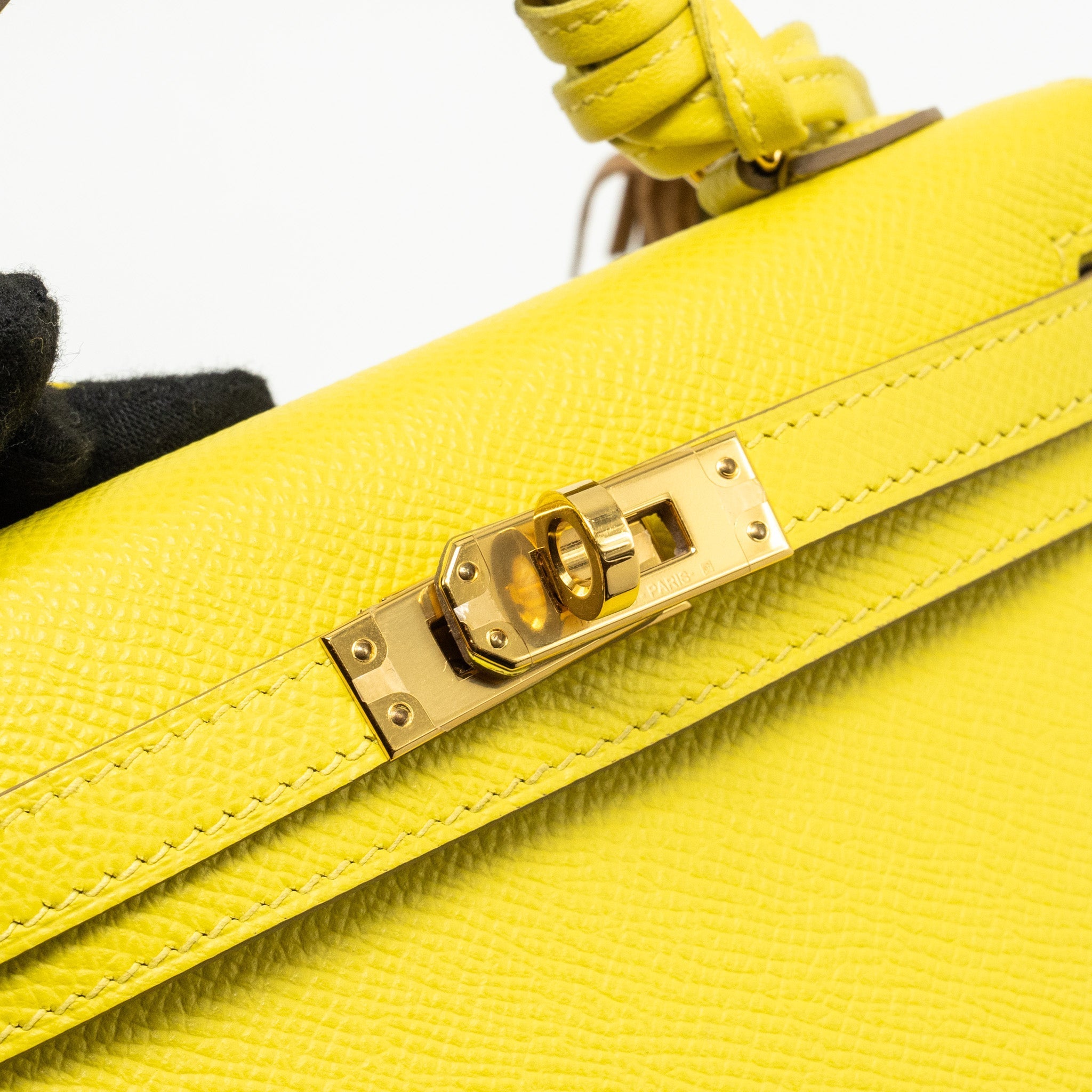 HERMES MINI KELLY II EPSOM 9R LIME GHW