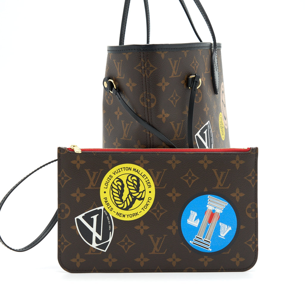 LOUIS VUITTON NEVERFULL MM WORLD TOUR MONOGRAM CANVAS LIMITED EDITION