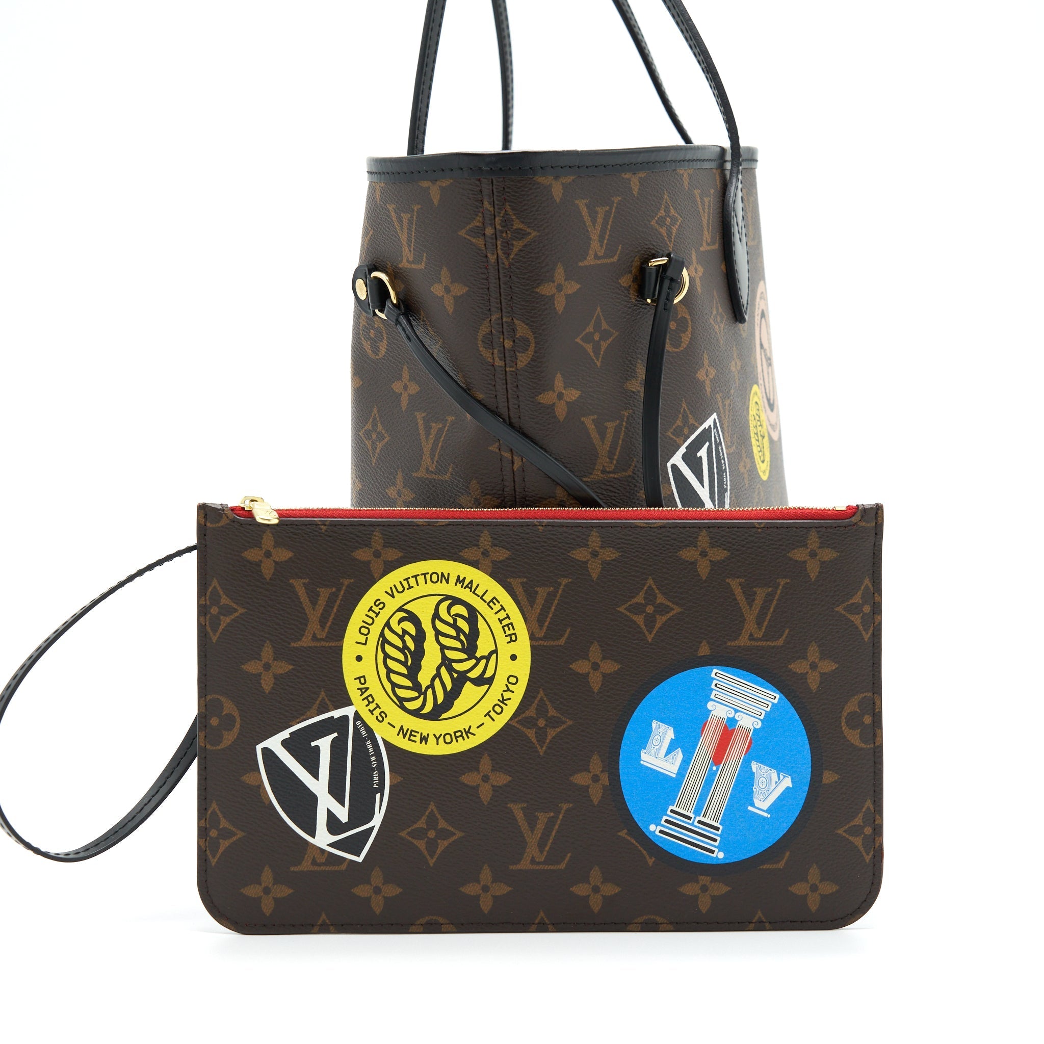 LOUIS VUITTON NEVERFULL MM WORLD TOUR MONOGRAM CANVAS LIMITED EDITION
