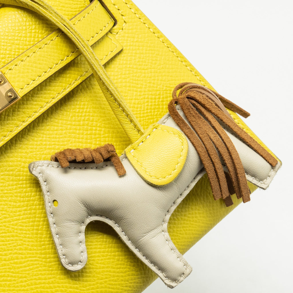 HERMES MINI KELLY II EPSOM 9R LIME GHW