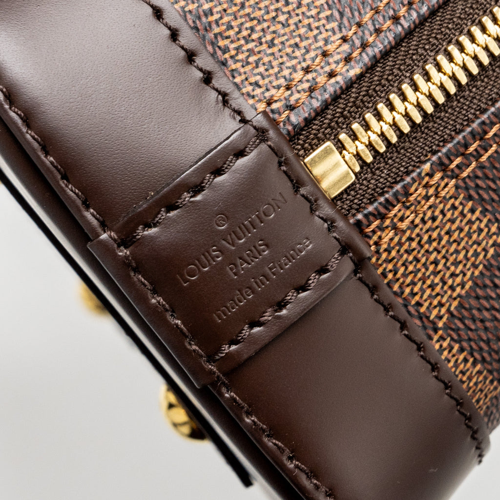 LOUIS VUITTON ALMA BB DAMIER EBENE CANVAS GHW