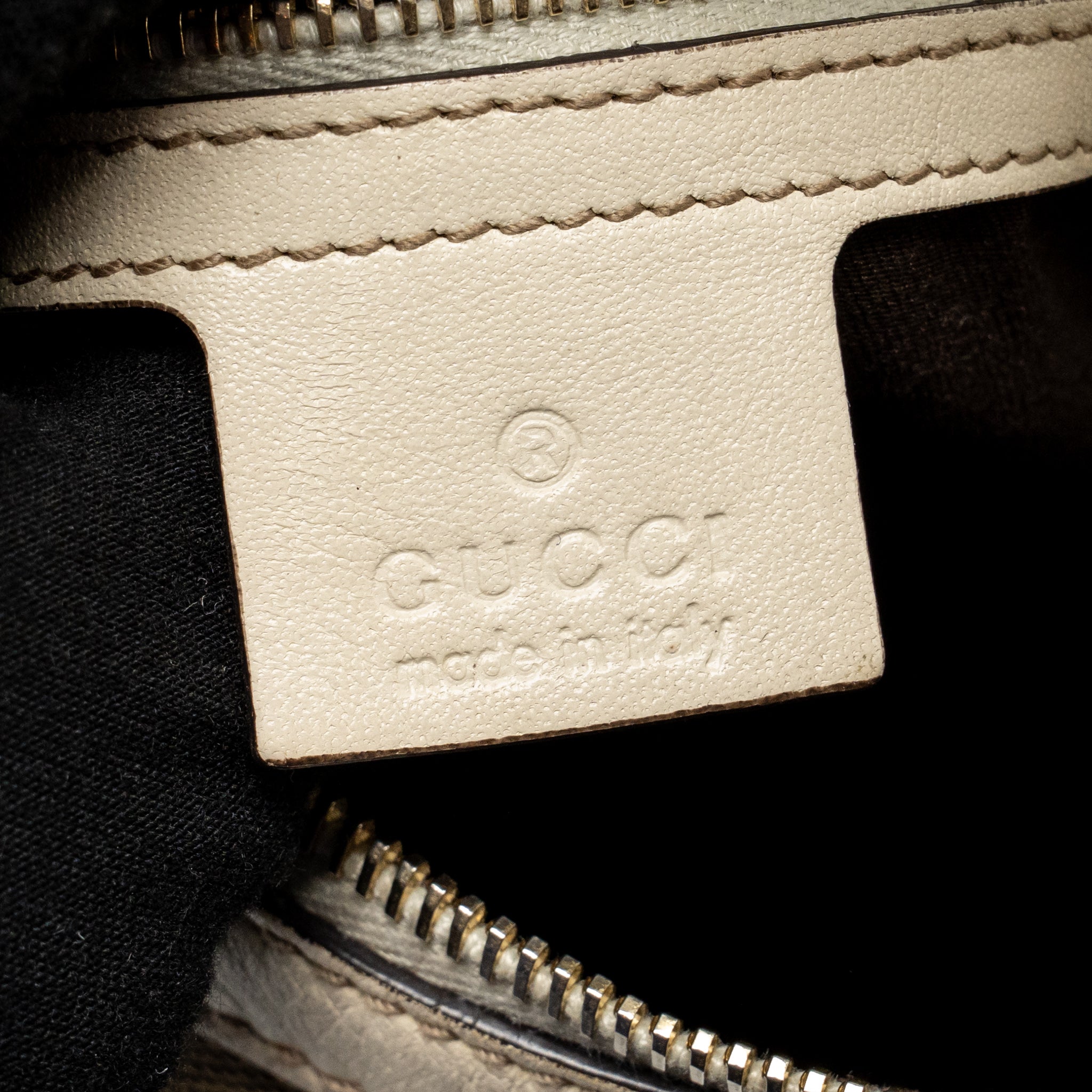 GUCCI PELHAM HOBO BAG GG CANVAS / LEATHER BEIGE/WHITE LGHW