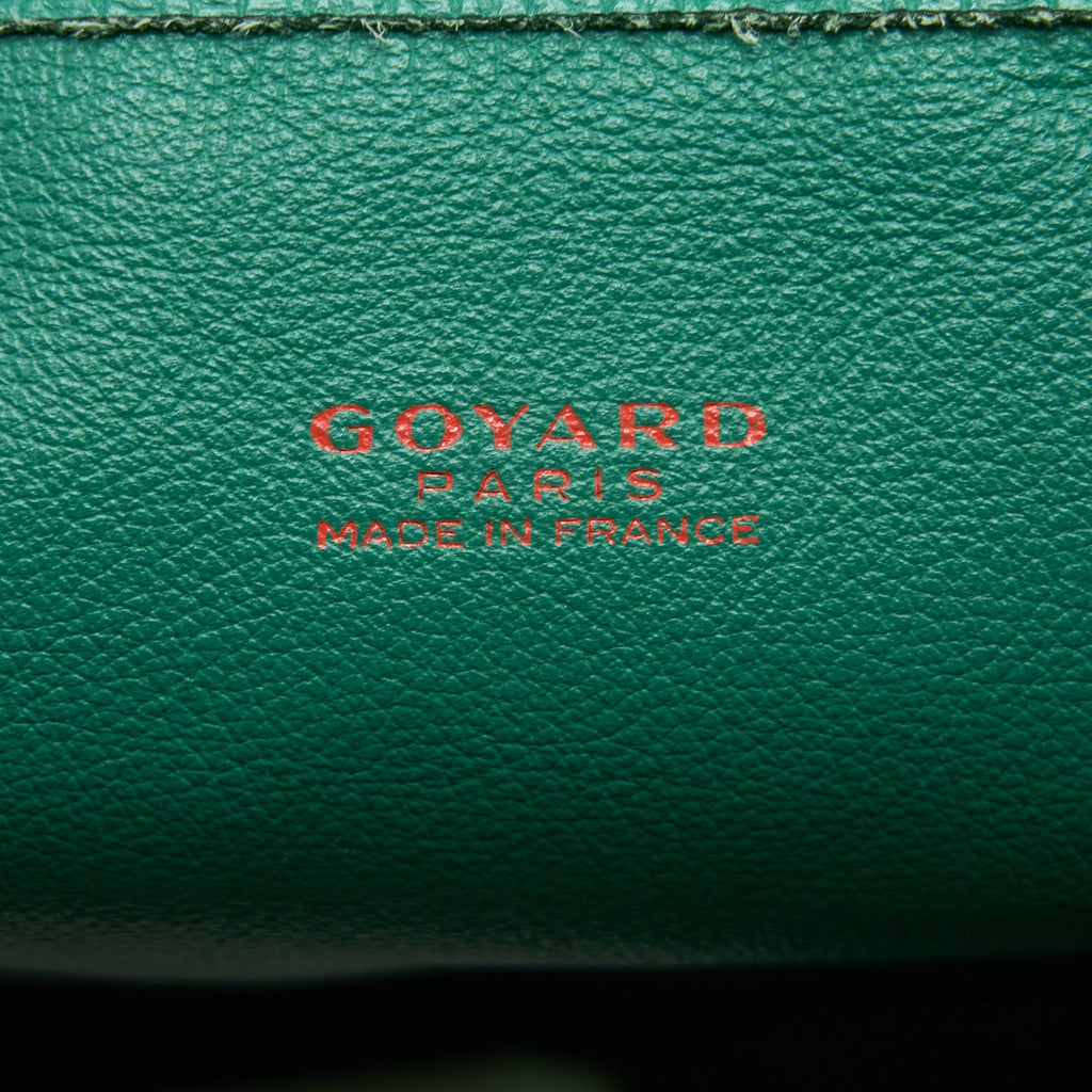 GOYARD ANJOU MINI BAG CANVAS/CALFSKIN GREEN SHW