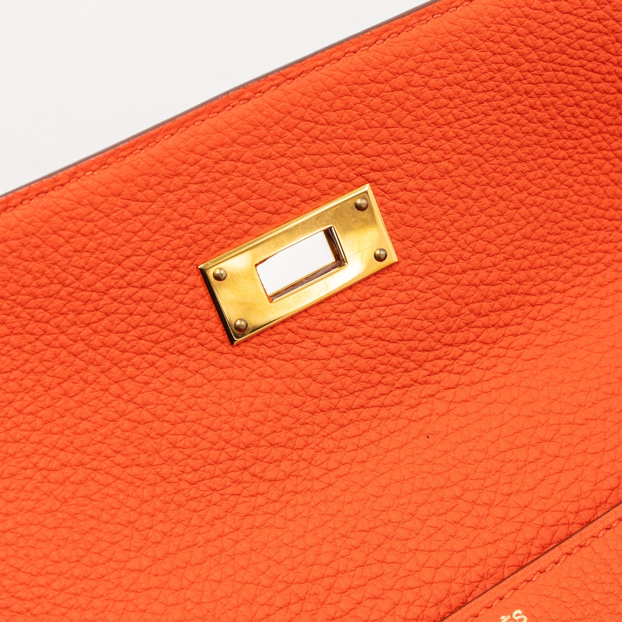 HERMES KELLY 32 TOGO CAPUCINE GHW