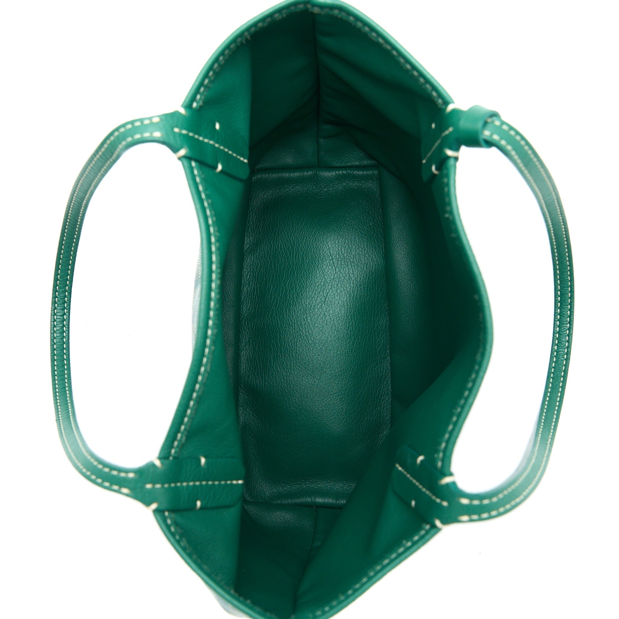 GOYARD ANJOU MINI BAG CANVAS/CALFSKIN GREEN SHW