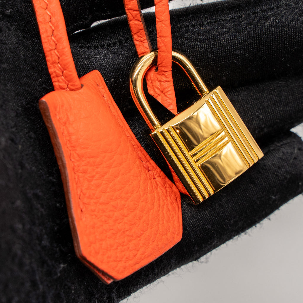 HERMES KELLY 32 TOGO CAPUCINE GHW