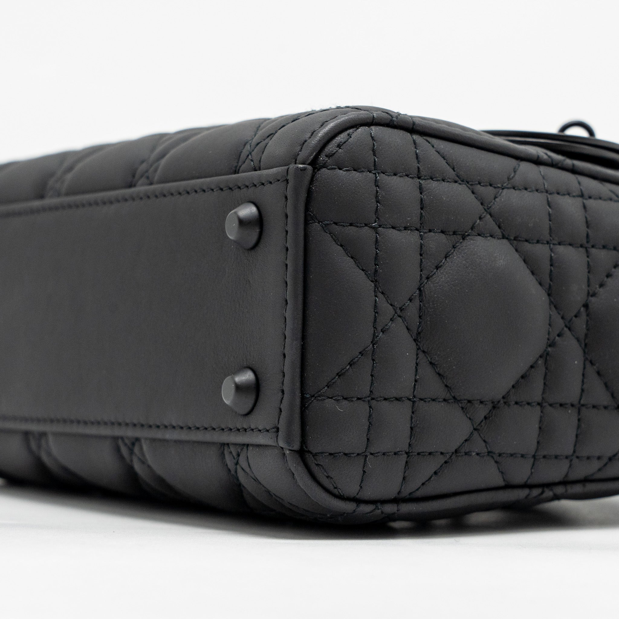 DIOR MINI LADY DIOR CALFSKIN SO BLACK