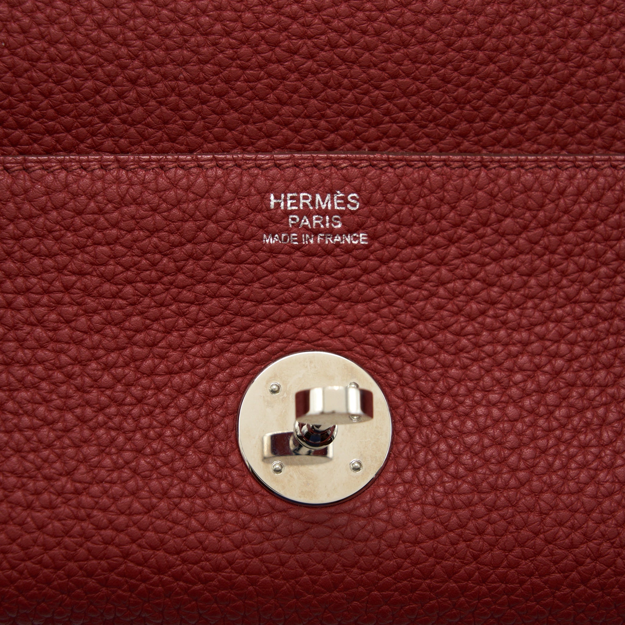 HERMES LINDY 34 CLEMENCE K1 ROUGE GRENAT SHW