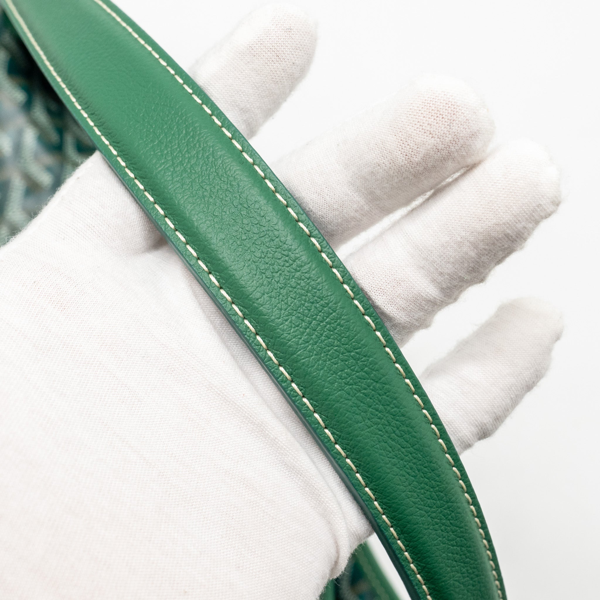 GOYARD BOHEME HOBO BAG GOYARDINE CANVAS GREEN SHW