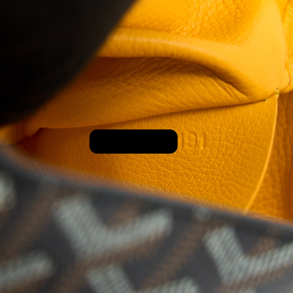 GOYARD MINI SAIGON SOUPLE BAG CANVAS/CALFSKIN BLACK SHW
