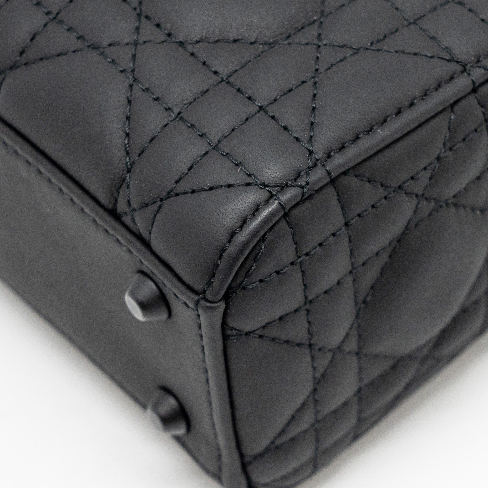 DIOR MINI LADY DIOR CALFSKIN SO BLACK