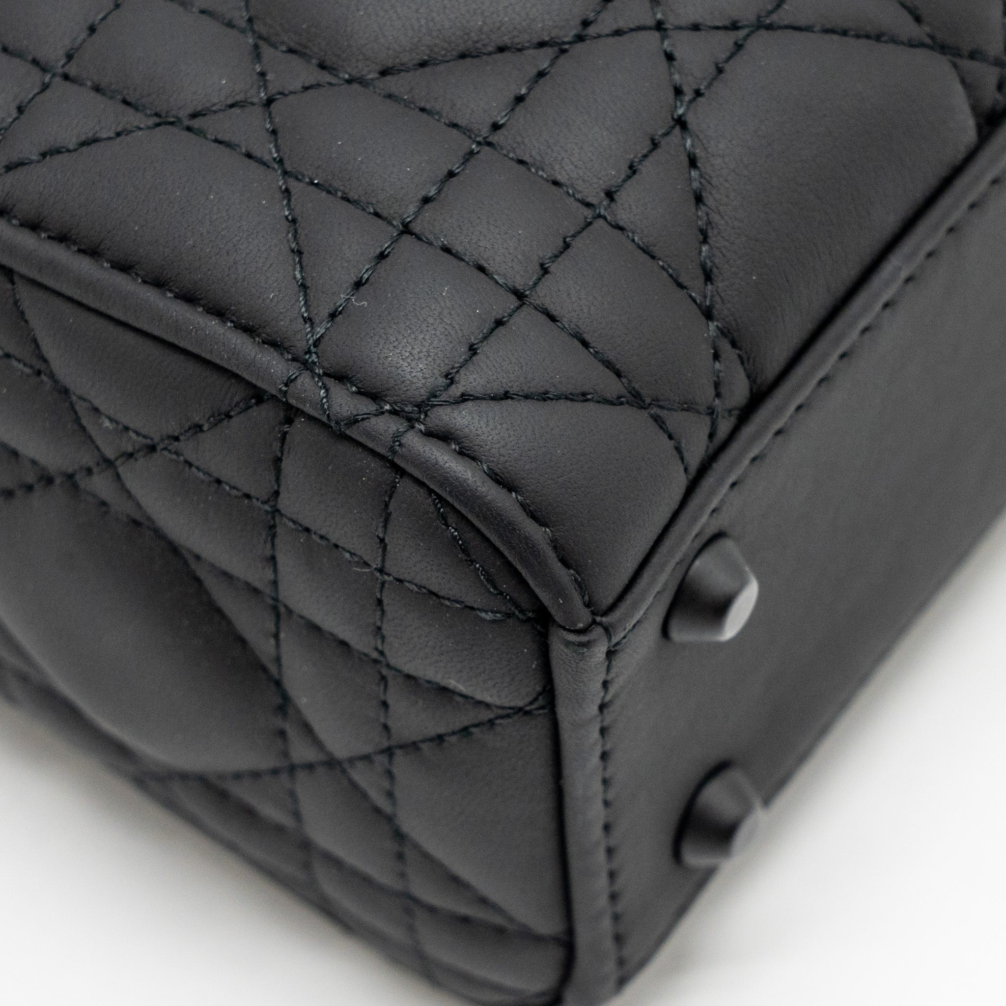 DIOR MINI LADY DIOR CALFSKIN SO BLACK