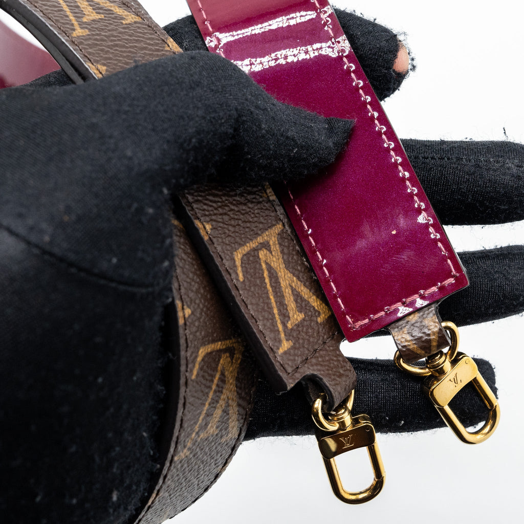 LOUIS VUITTON ALMA BB VERNI MIROIR PATENT DARK PINK GHW