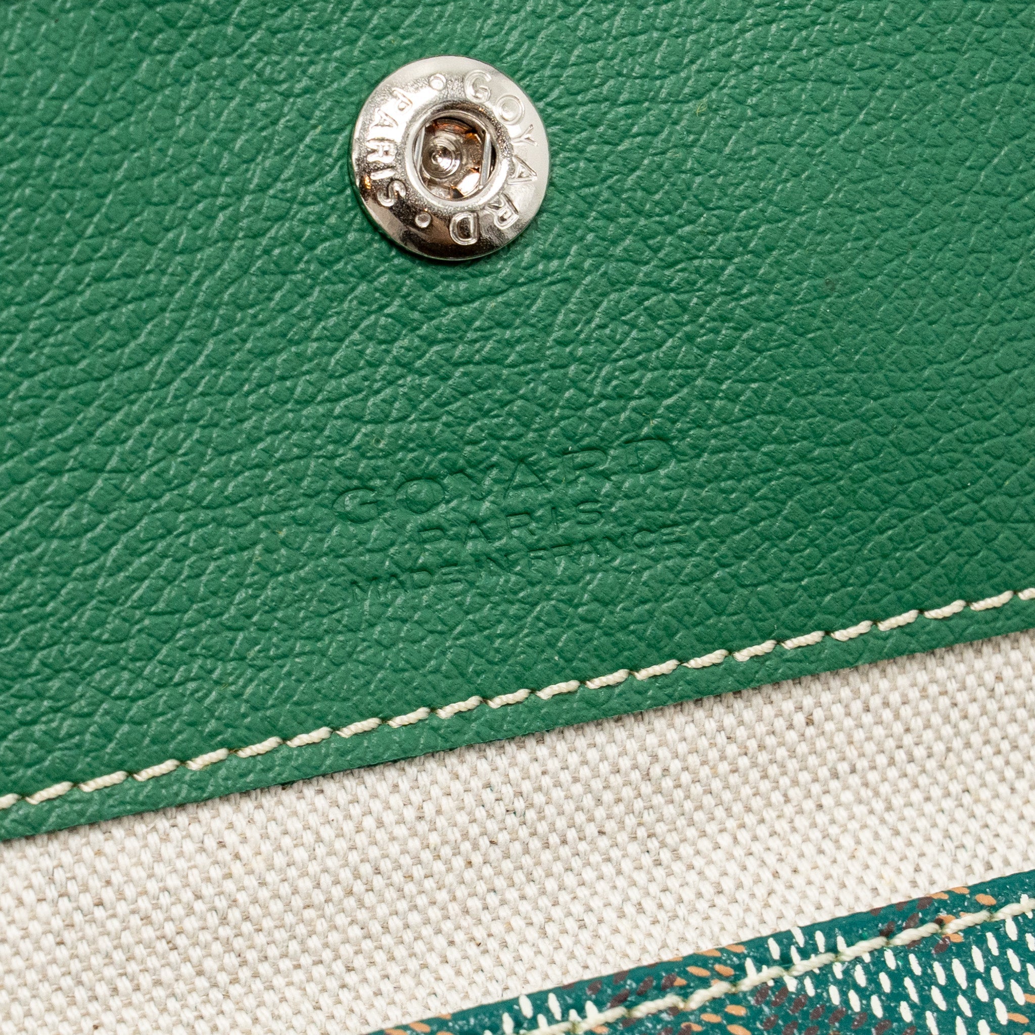 GOYARD BOHEME HOBO BAG GOYARDINE CANVAS GREEN SHW