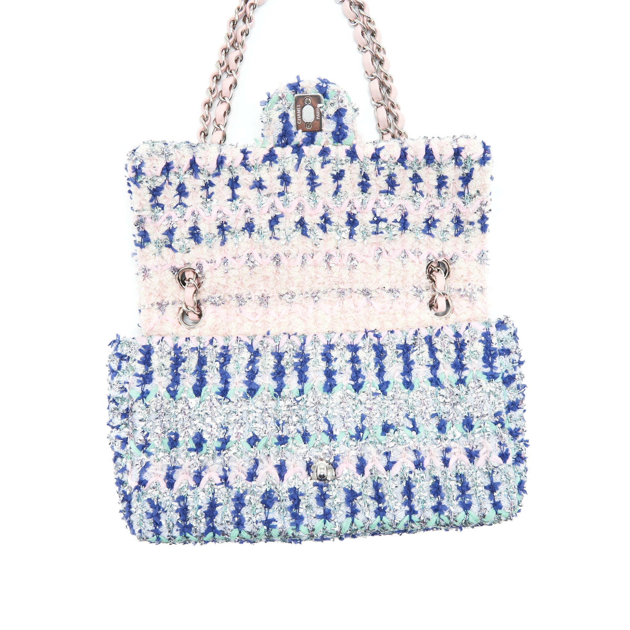 CHANEL TWEED CLASSIC FLAP BAG MULTI COLOUR SHW