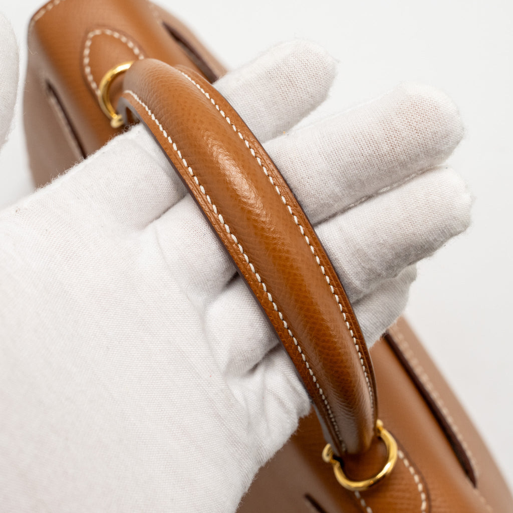 HERMES KELLY 25 EPSOM GOLD GHW