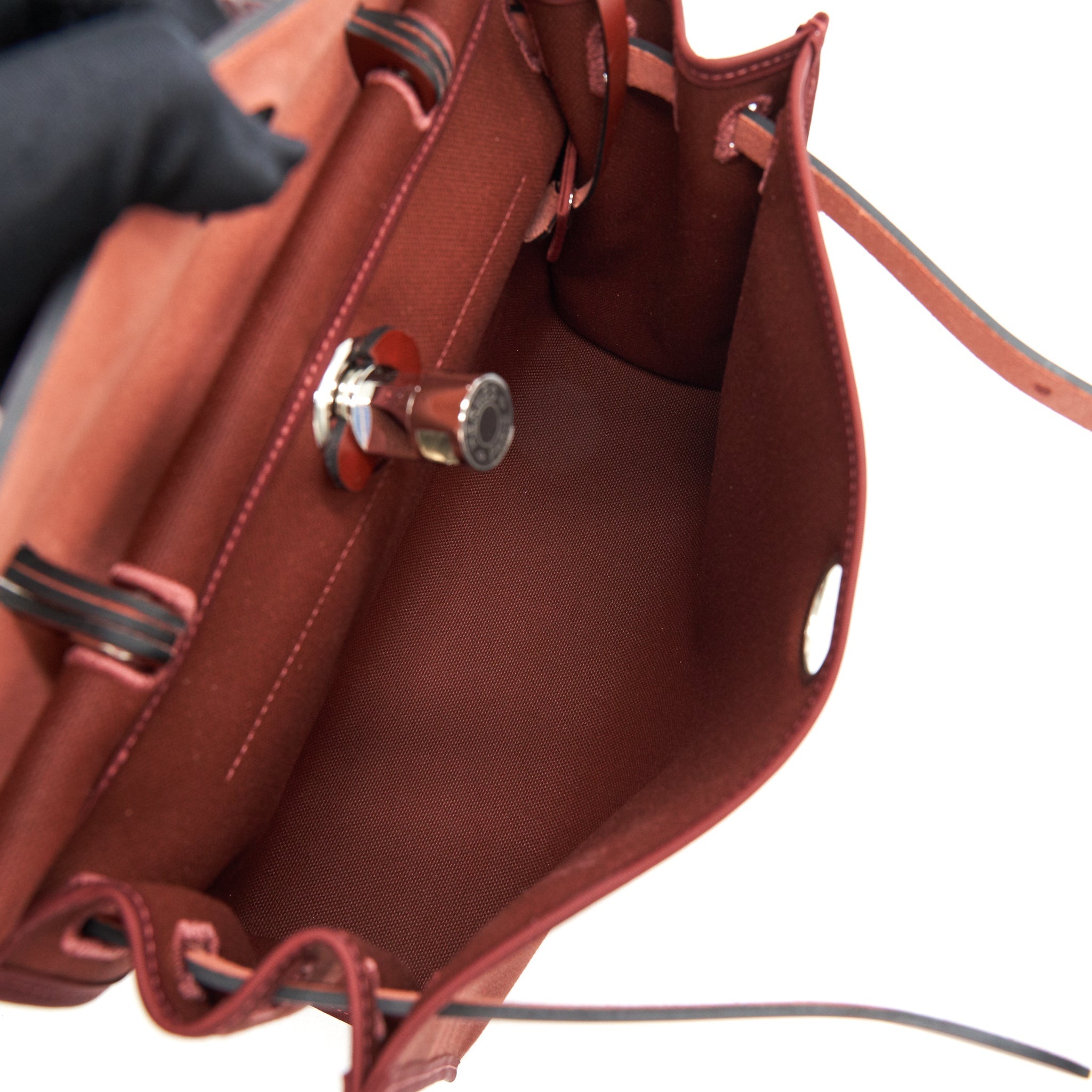 HERMES HERBAG ZIP 31 IN ROUGE H SHW