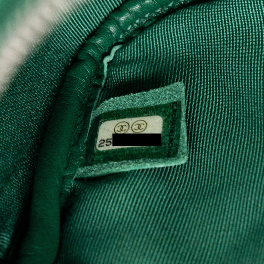 CHANEL SMALL CAMERA BAG CALFSKIN GREEN SHW