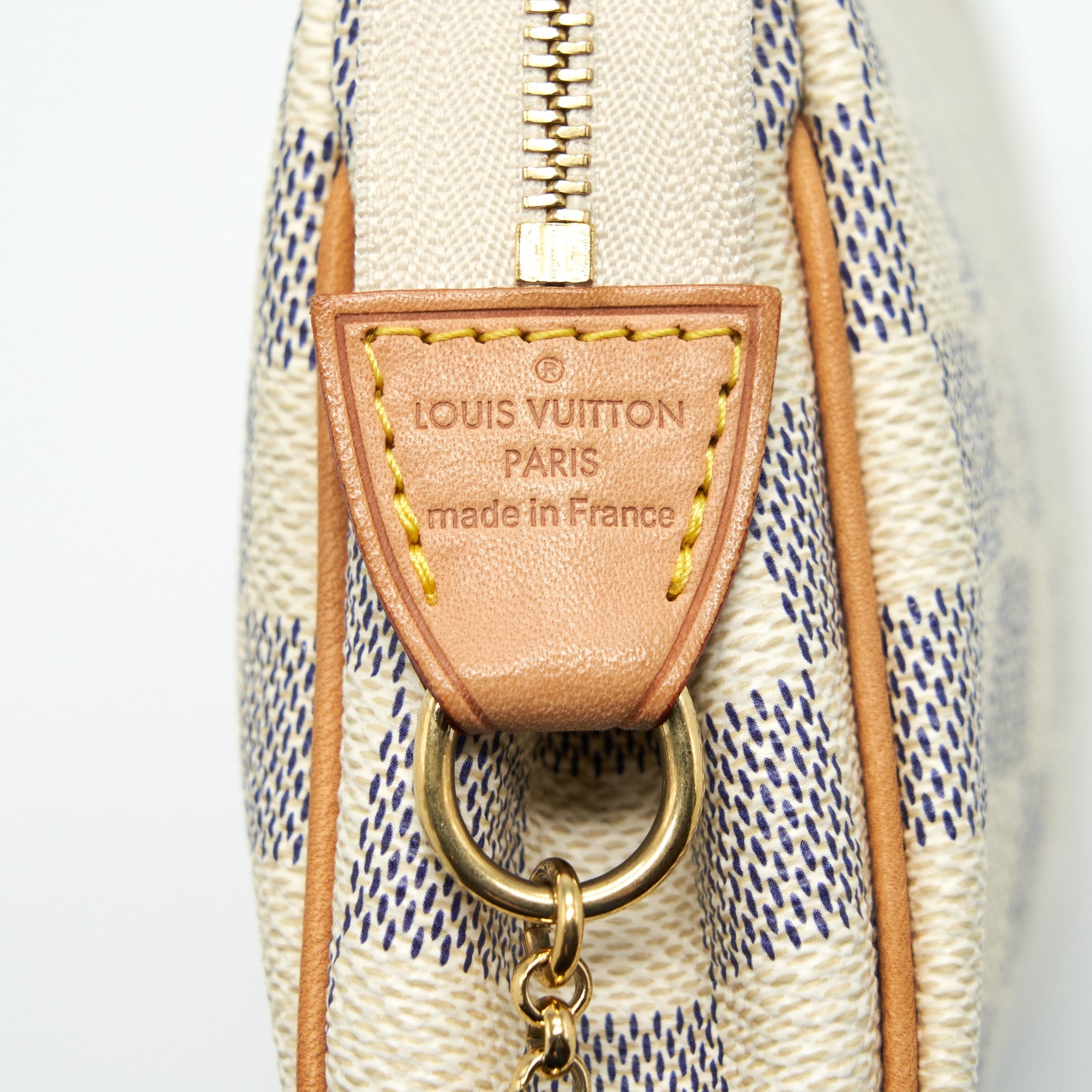 LOUIS VUITTON EVA CROSSBODY BAG DAMIER AZUR GHW